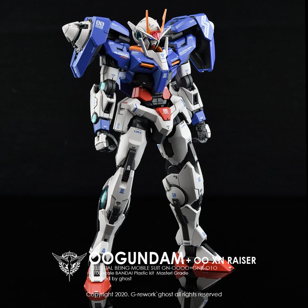 Bandai Hobby Real Grade 1/144-Scale 00 Raiser Gundam 00 Action Figure