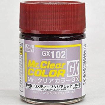 GNZ Paint GX102 Clear Deep Red - 18ml