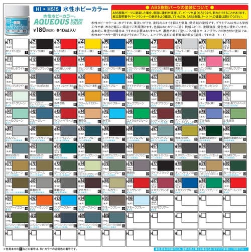 Vallejo Hobby - Color charts