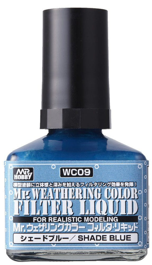 GNZ Paint Mr. Weathering Color Filter Liquid Shade Blue