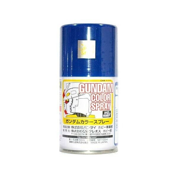 GNZ Paint SG02 Gundam Color Spray - Semi-Gloss MS Blue - 100ml