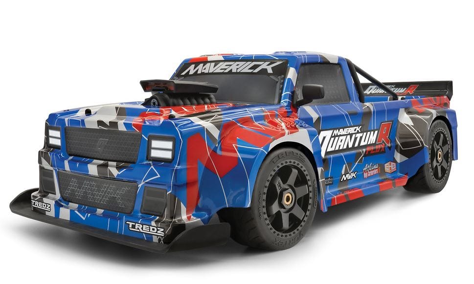 Maverick Remote Control Cars & Trucks 1/8 Maverick QuantumR Flux 4S 4WD RTR Race Truck - Blue / Red