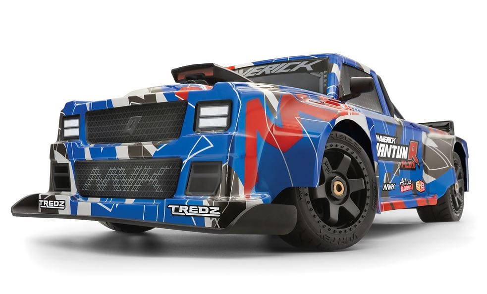 Maverick Remote Control Cars & Trucks 1/8 Maverick QuantumR Flux 4S 4WD RTR Race Truck - Blue / Red