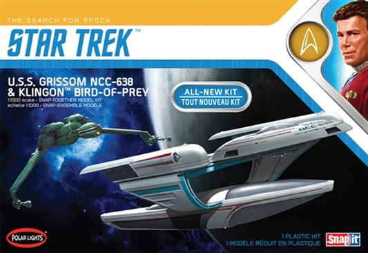 PLL Scale Model Kits Polar Lights StarTrek U.S.S. Grissom NCC-638 & Klingon Bird-of-Prey