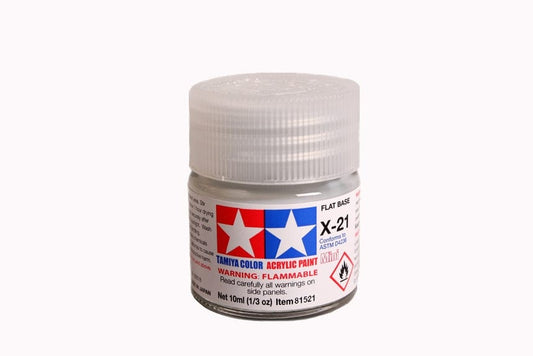 TAM Paint Tamiya Acrylic Mini X-21 Flat Base - 10ml