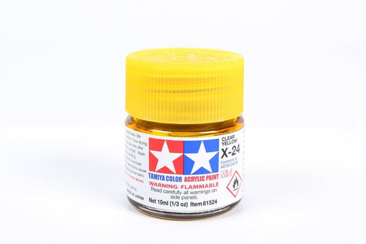 TAM Paint Tamiya Acrylic Mini X-24 Clear Yellow - 10ml