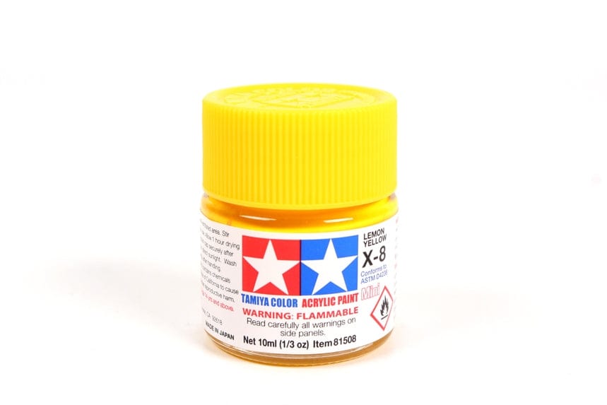 TAM Paint Tamiya Acrylic Mini X-8 Lemon Yellow - 10ml