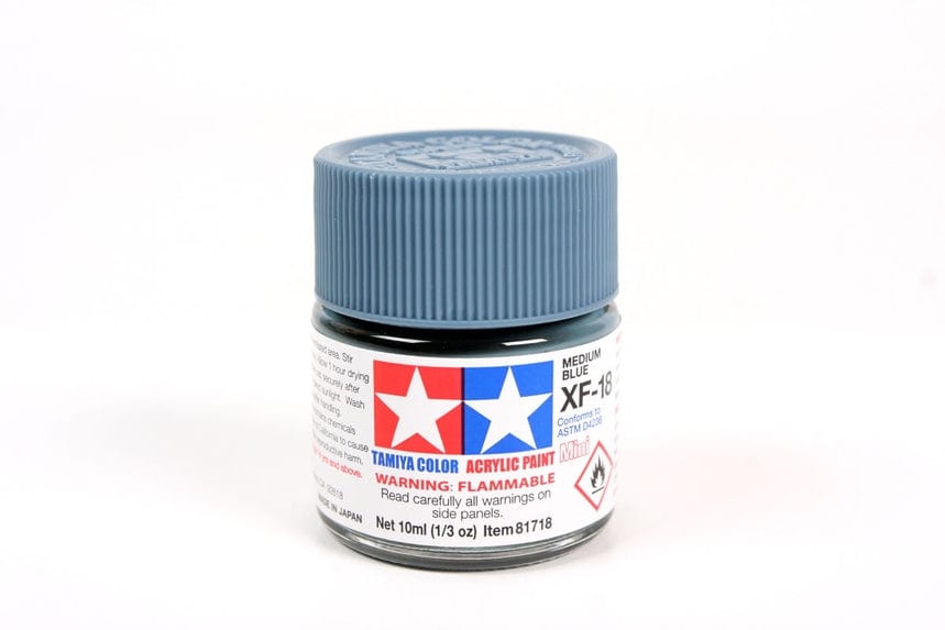 TAM Paint Tamiya ACRYLIC MINI XF-18 MEDIUM BLUE - 10ml