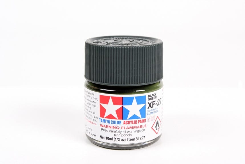TAM Paint Tamiya ACRYLIC MINI XF-27 BLACK GREEN - 10ml