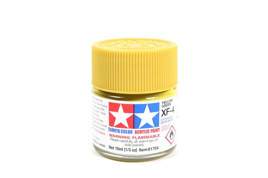 TAM Paint Tamiya ACRYLIC MINI XF-4 YELLOW GREEN - 10ml