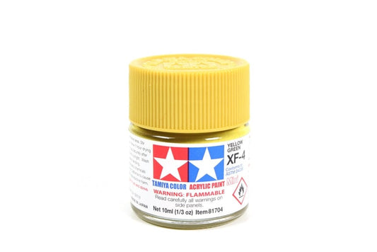TAM Paint Tamiya ACRYLIC MINI XF-4 YELLOW GREEN - 10ml