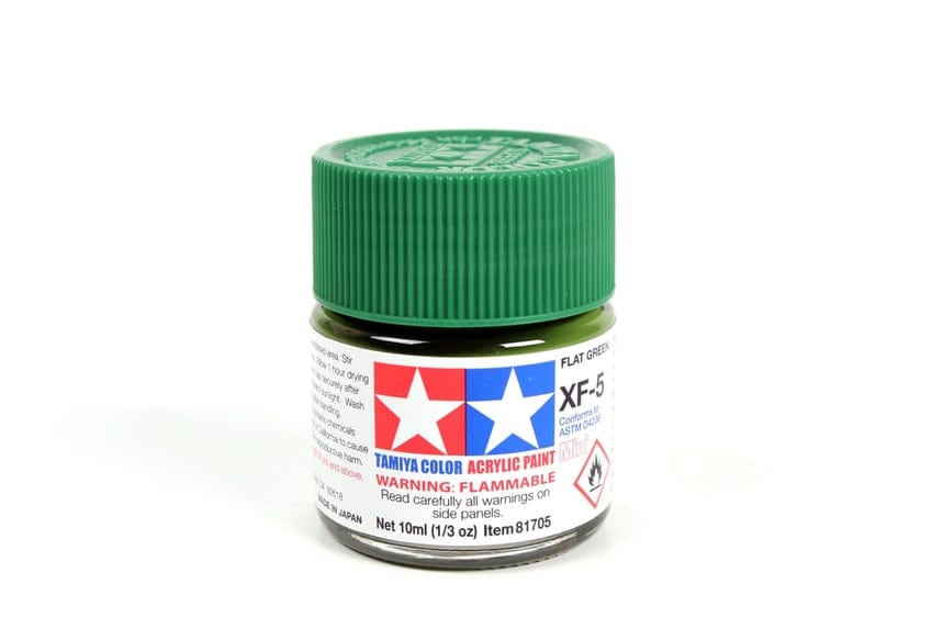TAM Paint Tamiya ACRYLIC MINI XF-5 FLAT GREEN - 10ml