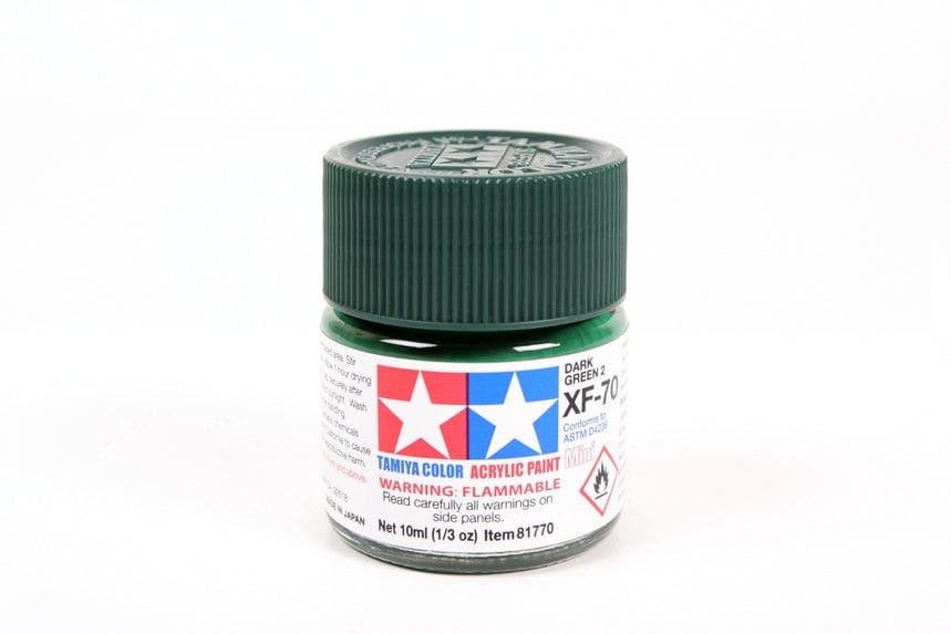 TAM Paint Tamiya ACRYLIC MINI XF-70 DARK GREEN #2 - 10ml