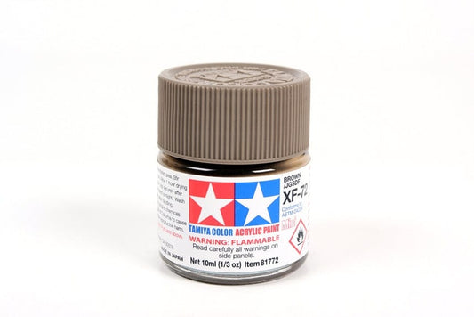 TAM Paint Tamiya ACRYLIC MINI XF-72 BROWN JGSDF - 10ml
