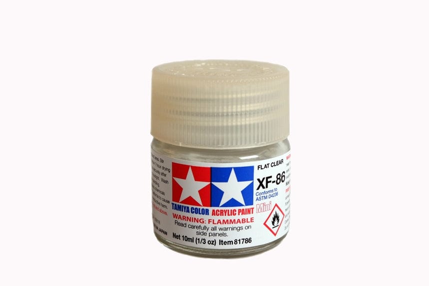 TAM Paint Tamiya ACRYLIC MINI XF-86 FLAT CLEAR - 10ml