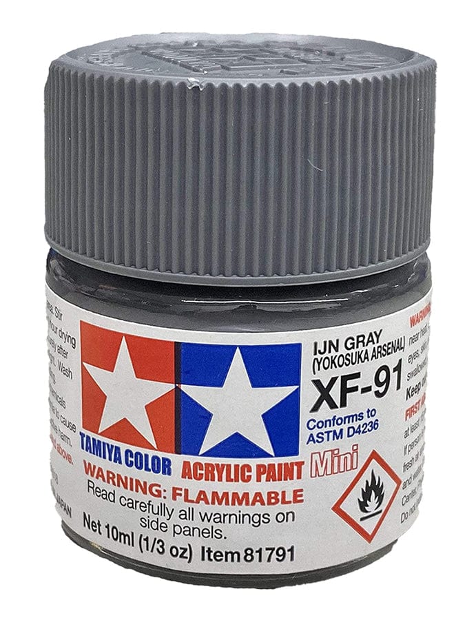 TAM Paint Tamiya ACRYLIC MINI XF-91 IJN GRAY YOKOSUKA ARSENAL - 10ml