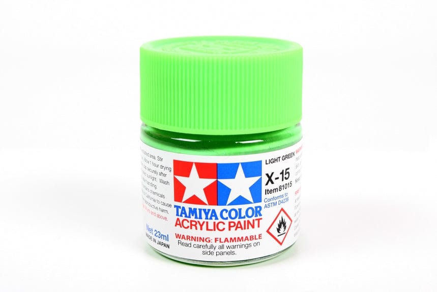 TAM Paint Tamiya Acrylic X-15 Light Green 23mml