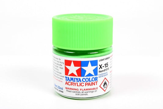 TAM Paint Tamiya Acrylic X-15 Light Green 23mml