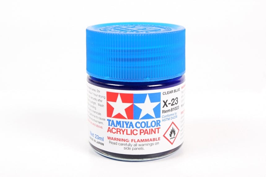 TAM Paint Tamiya Acrylic X-23 Clear Blue - 23ml