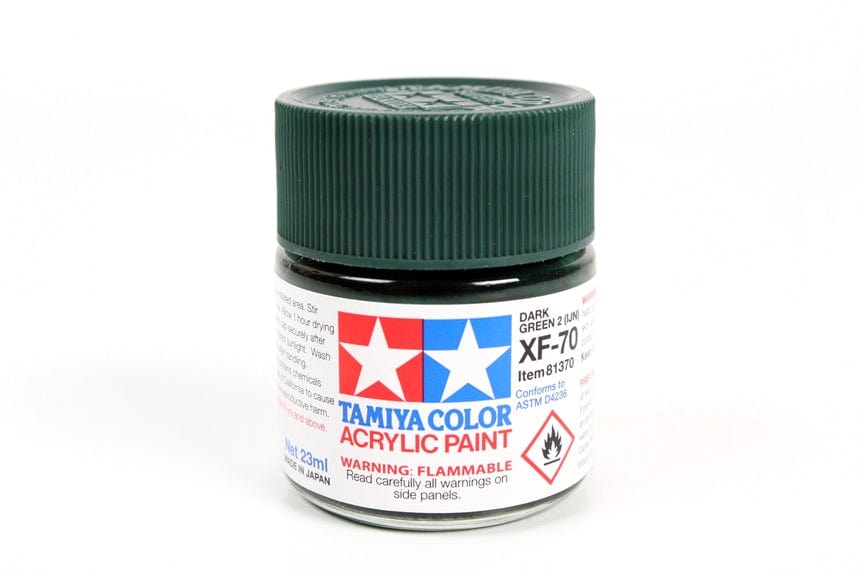 TAM Paint Tamiya ACRYLIC XF-70 DARK GREEN #2 - 23ml