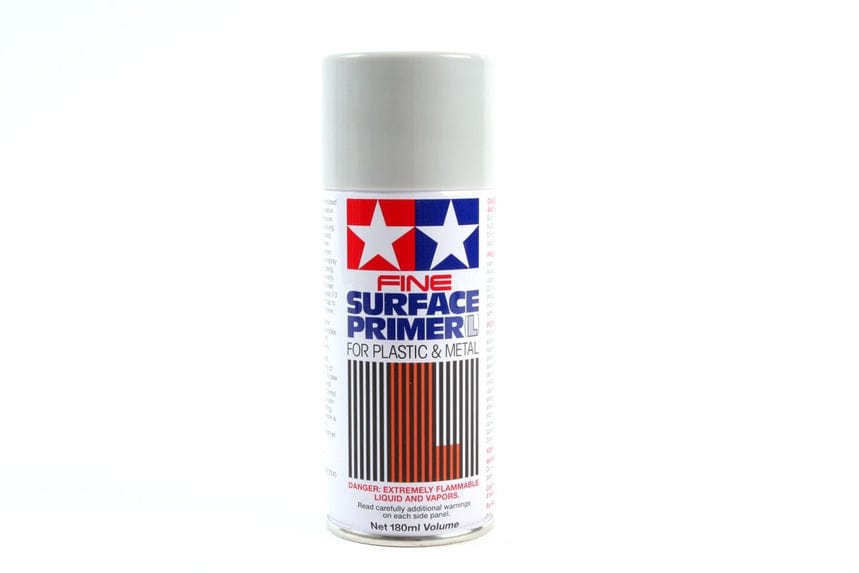 TAM Paint Tamiya Surface Primer L Grey Spray Can 180ml