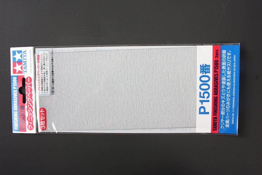 TAM Scale Model Accessories Tamiya Finishing Abrasives P1500 3 Sheets