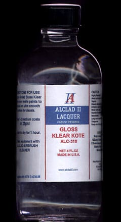 Alclad II Paint ALC-310 KLEAR KOTE GLOSS Alclad KLEAR KOTE FINISHES -- 4 Ounce Bottles
