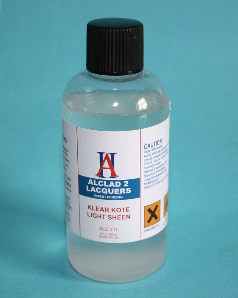 Alclad II Paint ALC-311 KLEAR KOTE LIGHT SHEEN Alclad KLEAR KOTE FINISHES -- 4 Ounce Bottles