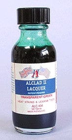 Alclad II Paint ALC404 Transparent Green Alclad II Transparent -- 1 Ounce Bottles