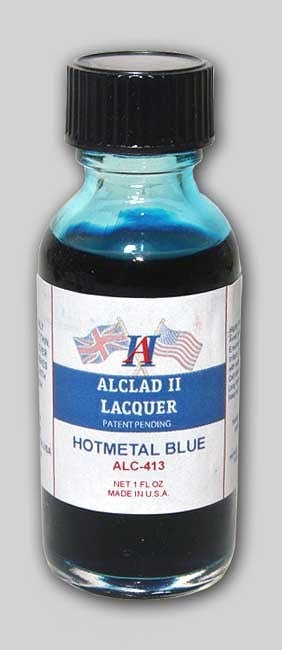 Alclad II Paint ALC413 Hot Metal Blue Alclad II Hot Metals -- 1 Ounce Bottles