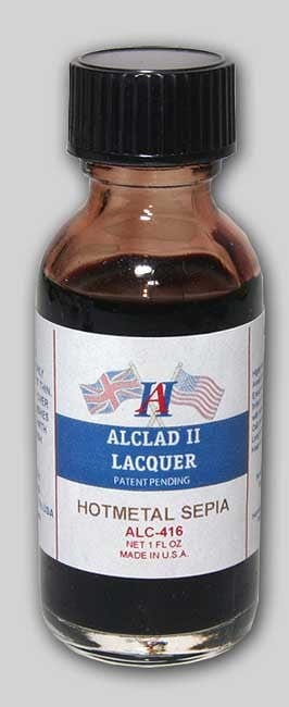 Alclad II Paint ALC416 Hot Metal Sepia Alclad II Hot Metals -- 1 Ounce Bottles