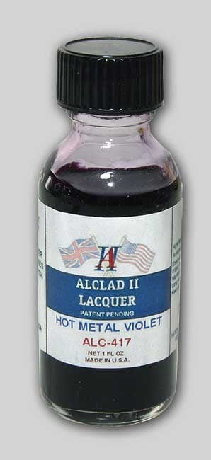 Alclad II Paint ALC417 Hot Metal Violet Alclad II Hot Metals -- 1 Ounce Bottles