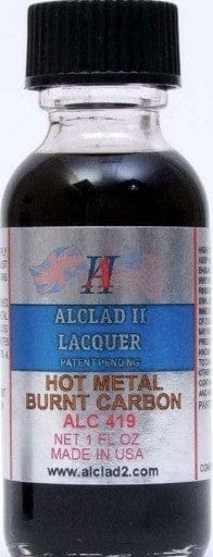 Alclad II Paint ALC419 Hot Metal Burnt Carbon Alclad II Hot Metals -- 1 Ounce Bottles