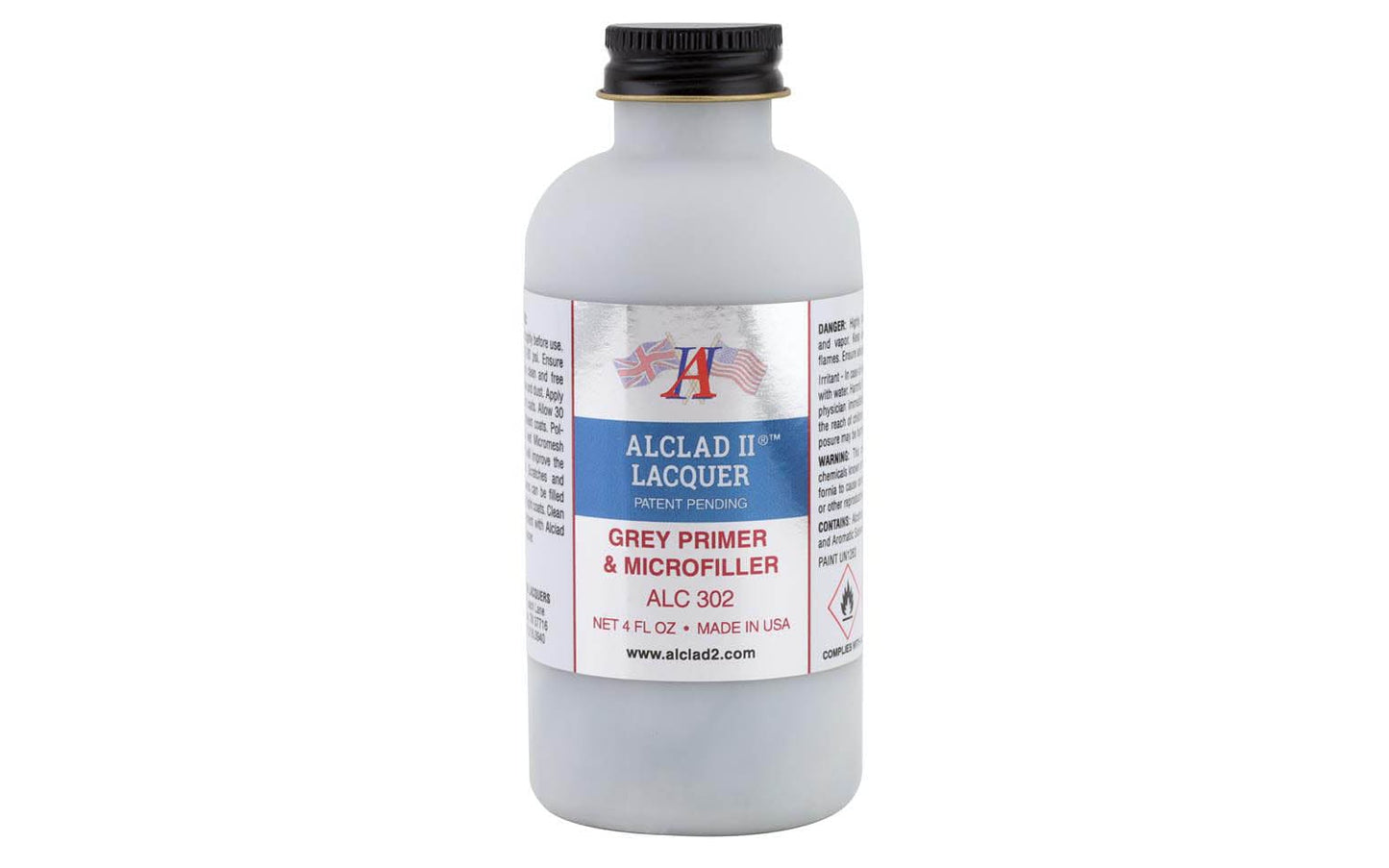 Alclad II Paint Alclad II ALC302 4oz. Bottle Grey Primer & Microfiller