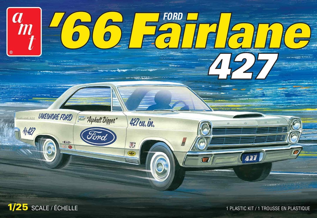 AMT Scale Model Kits 1/25 AMT 1966 Ford Fairlane 427