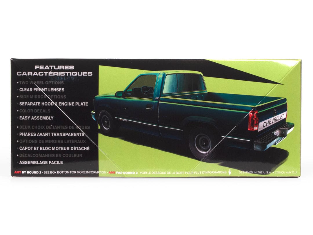 AMT Scale Model Kits 1/25 AMT 1992 Chevy Silverado Shortbed Fleetside Pickup Easy Build