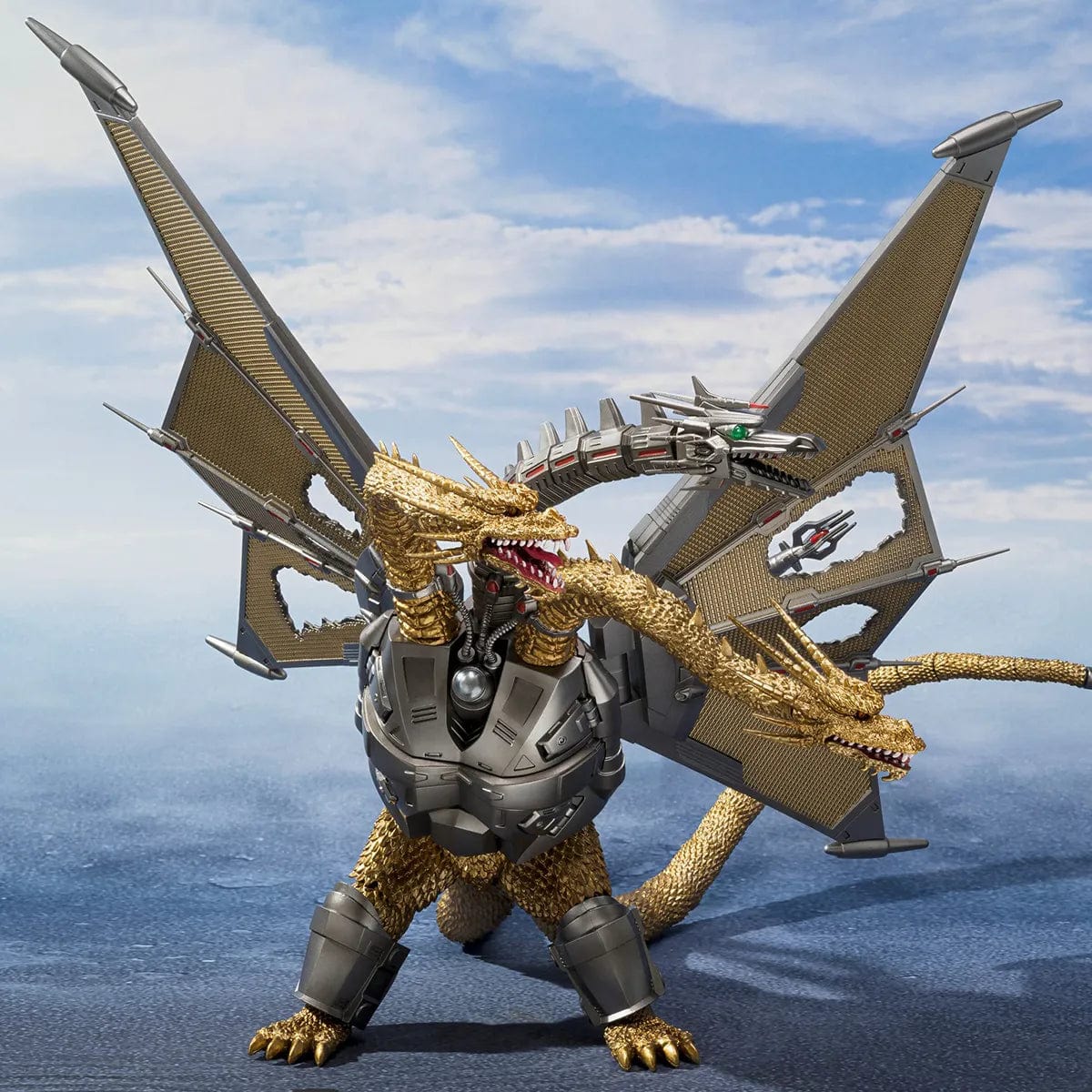 Bandai Action & Toy Figures S.H. Monsterarts Mecha King Ghidorah Shinjuku Decisive Battle Special Set