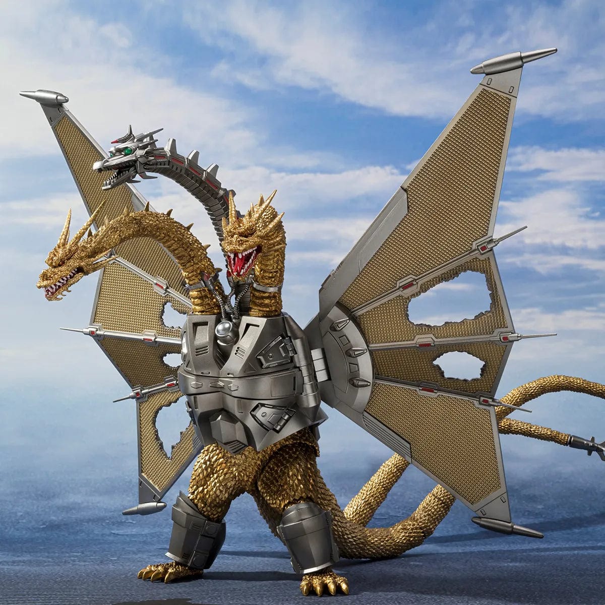 Bandai Action & Toy Figures S.H. Monsterarts Mecha King Ghidorah Shinjuku Decisive Battle Special Set