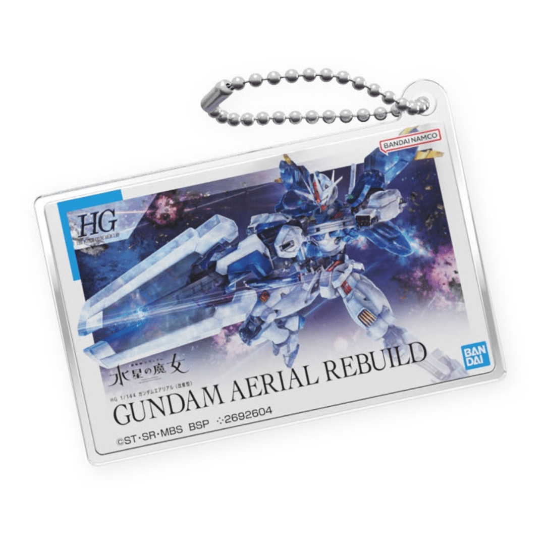 Bandai Apparel & Accessories Gundam Aerial Rebuild Witch from Mercury Package Art Acrylic Ball Chain