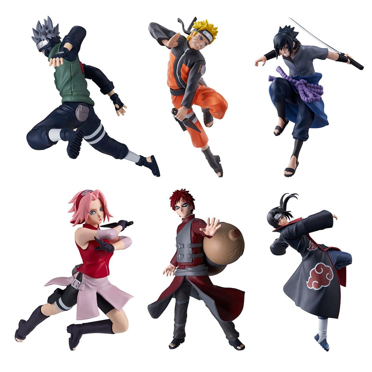 Bandai `Collectible Trading Cards Naruto – Great Posing Blind Pack Figures