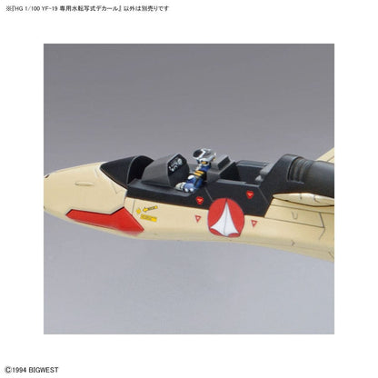 Bandai Scale Model Accessories 1/100 Macross Plus HG YF-19 Isamu Daison Machine Water Decal Sheet