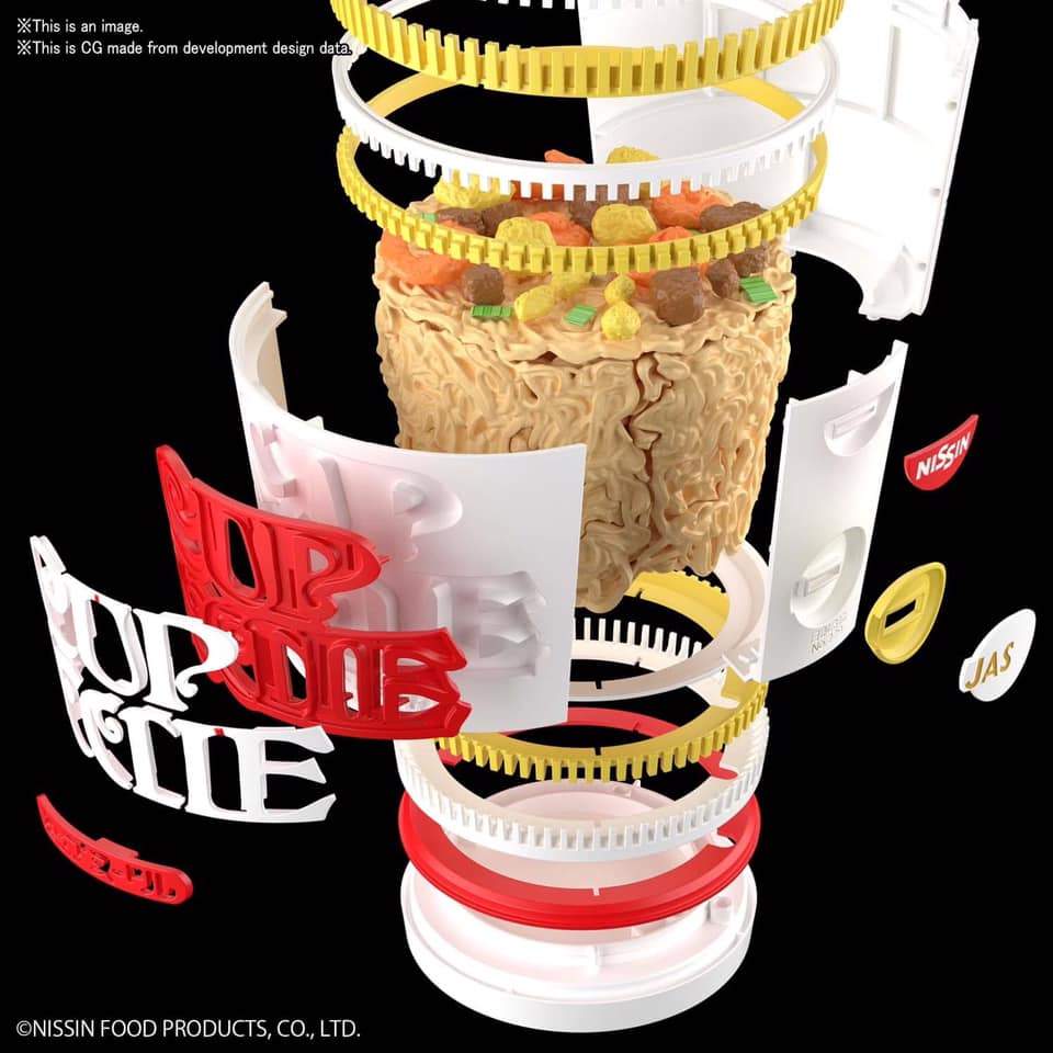 Bandai Scale Model Kits 1/1 Nissin Best Hit Chronicle Series Cup Noodle Model Kit