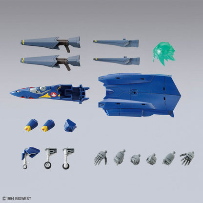 Bandai Scale Model Kits 1/100 Macross Plus HG YF-21 (Guld Goa Bowman Ver.)