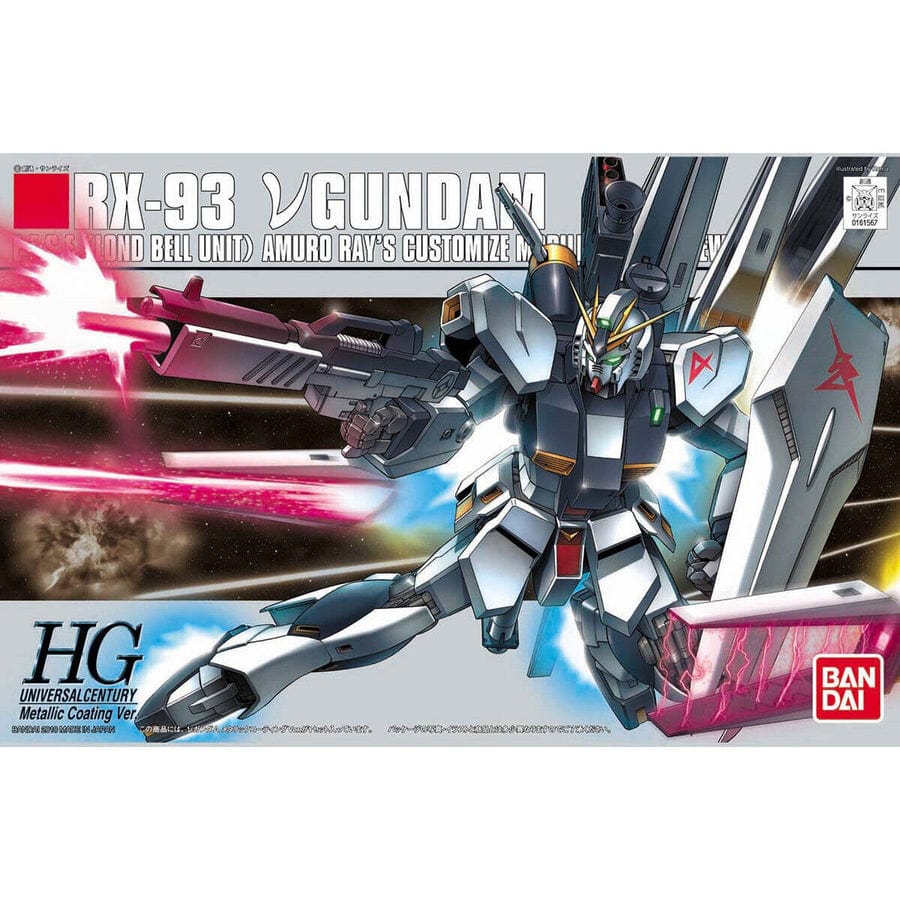 Bandai Scale Model Kits 1/144 HGUC Nu Gundam (Metallic Coating Ver.)