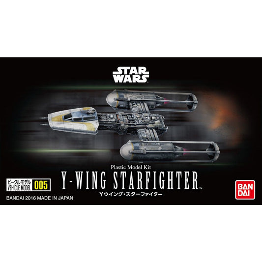 Bandai Scale Model Kits 1/144 Star Wars: A New Hope Vehicle Model #005 Y-Wing Starfighter Model Kit