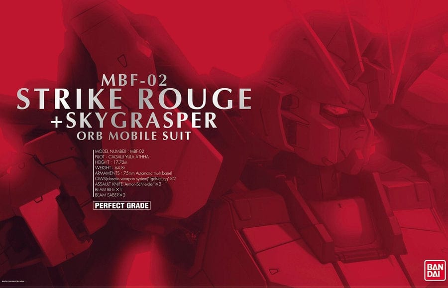 Bandai Scale Model Kits 1/60 PG MBF-02 Strike Rouge + FX-550 Skygrasper