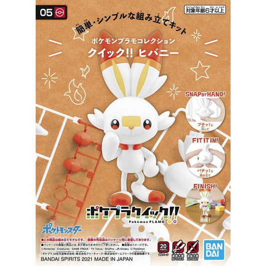 Bandai Scale Model Kits Pokémon Model Kit Quick!! #05 Scorbunny