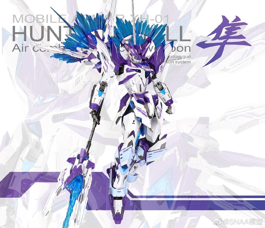 Clarksville Hobby Depot LLC 1/100 SNAA Model XH-01 Astral Soul Series Hunter Falcon Model Kit (Revival Ver.) (Soul Awakening Ver.)