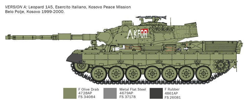 Clarksville Hobby Depot LLC Scale Model Kits 1/35 Italeri Leopard 1A5