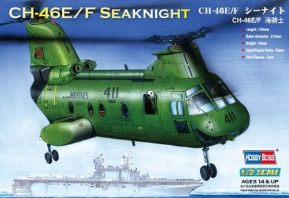 Clarksville Hobby Depot LLC Scale Model Kits 1/72 Hobby Boss Boeing-Vertol CH-46E/F Sea Knight